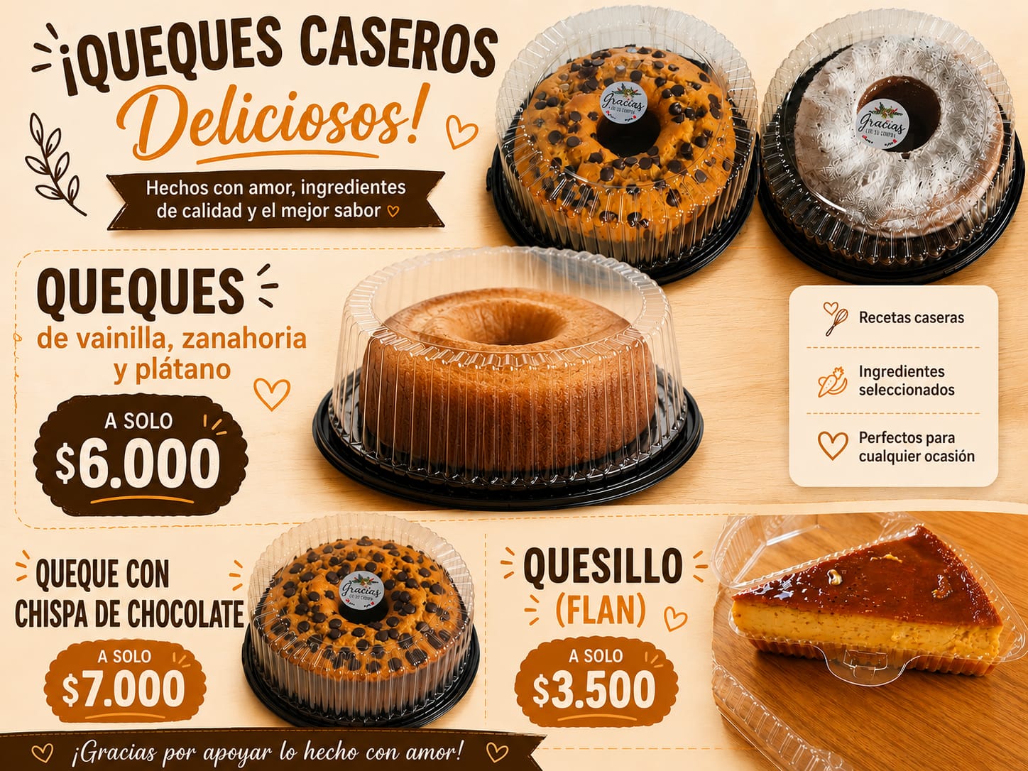 Queques Caseros
